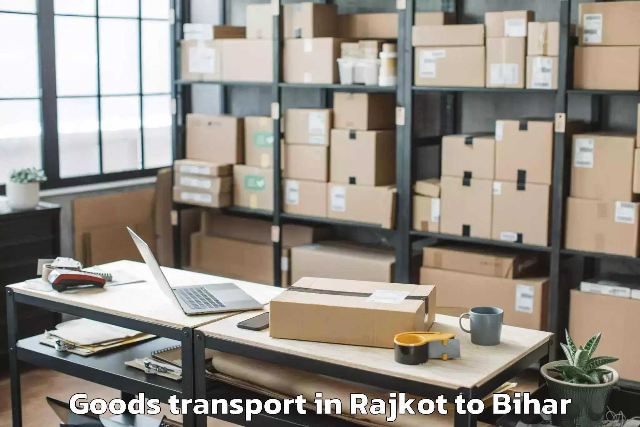 Top Rajkot to Buddh Gaya Goods Transport Available